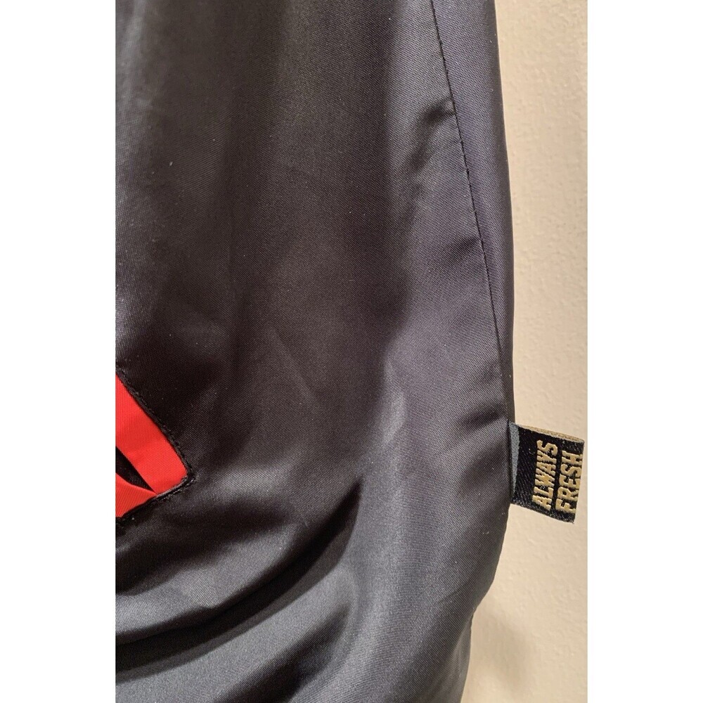 KLEEP PHRESH Mesh Lined Snap Up Short Sleeve Pocketed Polyester Shacket L BLACK - Picture 10 of 16